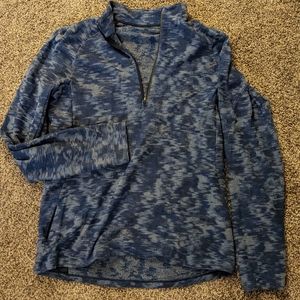 Lululemon Surge Warm Half Zip in Blue Camo